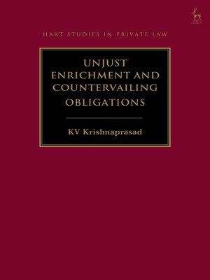cover image of Unjust Enrichment and Countervailing Obligations